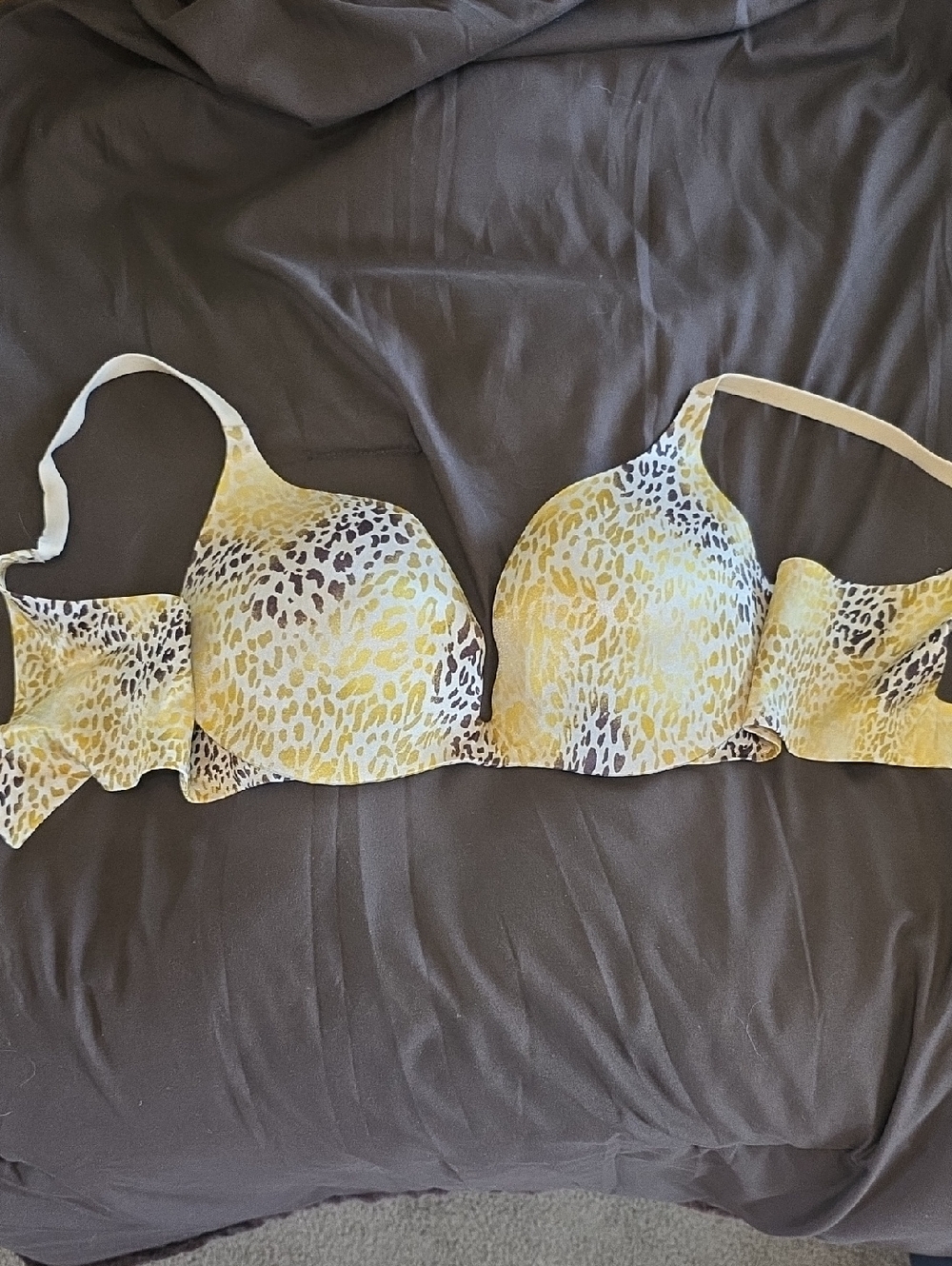 Victoria's Secret Yellow Leopard Print Bra